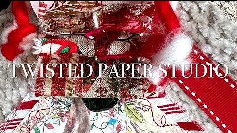 Christmas Snippet Roll Ribbon Candy ornament #junkjournal #merrymonday #ephemera #gift