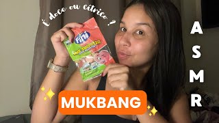 ASMR MUKBANG- é doce ou cítrico? (bala fini)✨🍬