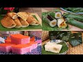 4款娘惹糕食谱 5【荷包糕 ，香蕉阿榜糕 , 虾米糯米卷，九層糕】  | 4 Easy  Nyonya Kuih Recipe 5