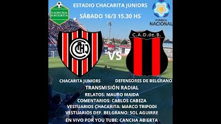 CHACARITA VS DEFENSORES DE BELGRANO EN VIVO | PRIMERA NACIONAL - ZONA A (FECHA 7) | CANCHA ABIERTA