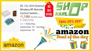 DC 12v 4CH Channel Wireless RF Remote Control Switch Transmitter Receiver 10A Relay #shorts