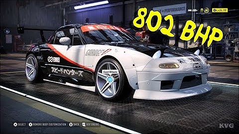 Need for Speed Heat - 802 BHP Mazda MX-5 1996 - Tuning & Customization Car (PC HD) [1080p60FPS]