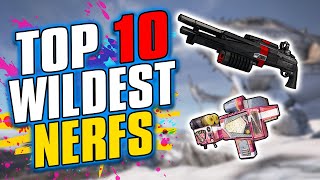 The Top 10 WILDEST NERFS in Borderlands History!