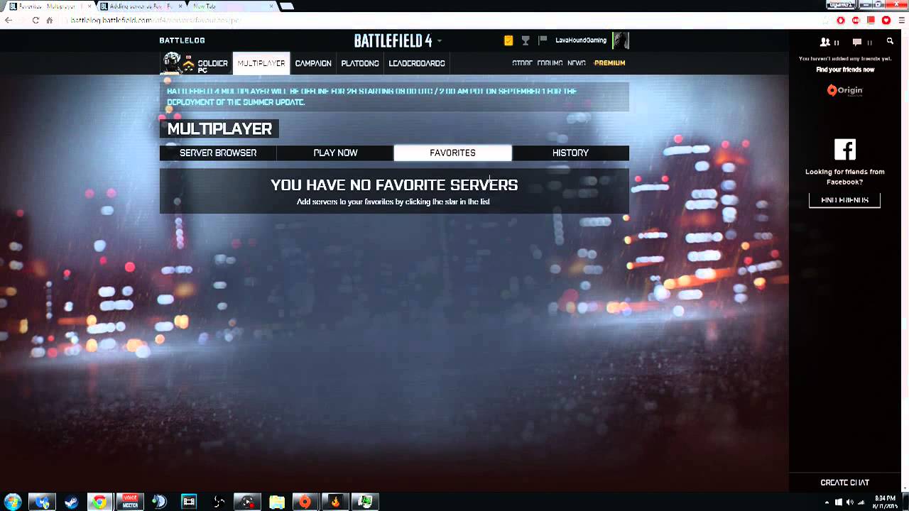 How To Favorite A Server In Battlefield 4 Youtube How To Favorite A Server In Battlefield 4 Youtube