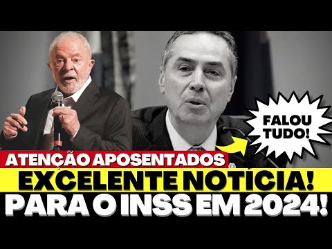 📣URGENTE! LULA ANUNCIA ÓTIMA NOTÍCIA🙌🏻 para APOSENTADOS e PENSIONISTAS do INSS para 2024