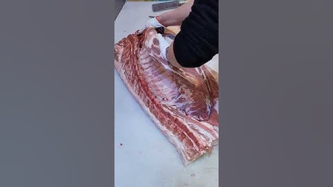 How to cut pork ribs!