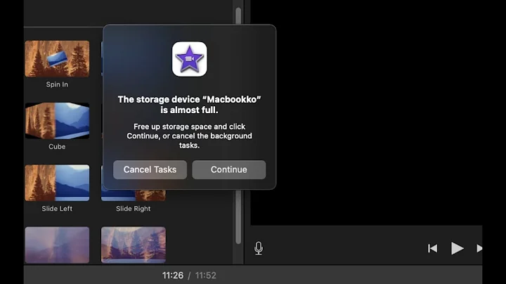 iMovie Memory Full  MacBook, Quick Fix 2021
