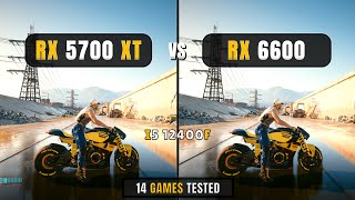 RX 6600 vs RX 5700 XT - i5 12400F - Huge Differences - Test In 14 Games - 1080p   FSR
