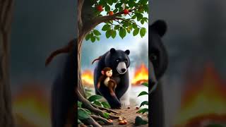 baby bear #fire #explosion #viral #love #trendingvideo #funny #devansivlogs #comedy #viralvideo #mem