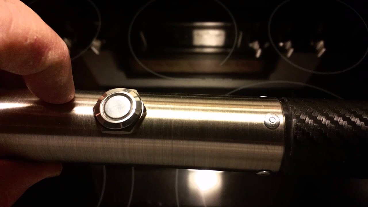 Carbon Fiber & Steel Purple Lightsaber with sound YouTube