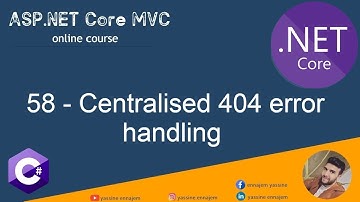 58. Centralised 404 error handling in ASP.NET Core MVC in Darija Arabic
