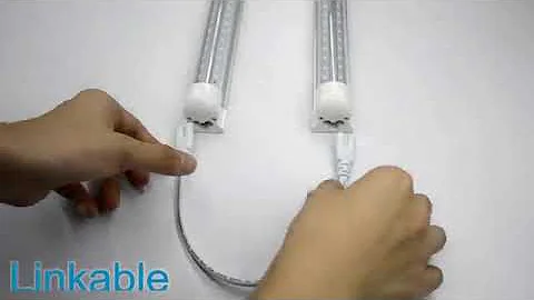 4FT/8FT LED Shop Light T8 Led Tube Light Integrated linkable Led Bulbs for Garage Warehouse Lighting