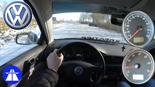 VW Passat B5.5 1.6 100HP TOP SPEED ON GERMAN AUTOBAHN [TEST DRIVE 4K]