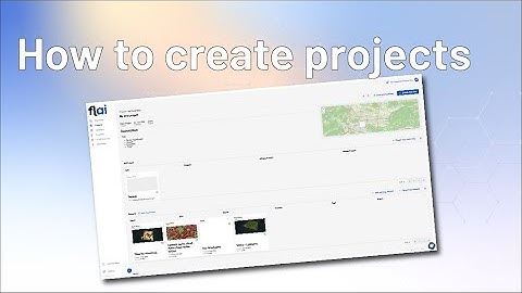 How to create projects in Flai Web App