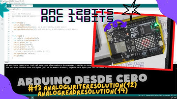 ⚡ Curso de Arduino Cap_13 Salida DAC 12bits "A0" y ADC 14bits en el Arduino R4 minima, WiFi