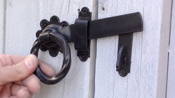 How to install a Gate Latch