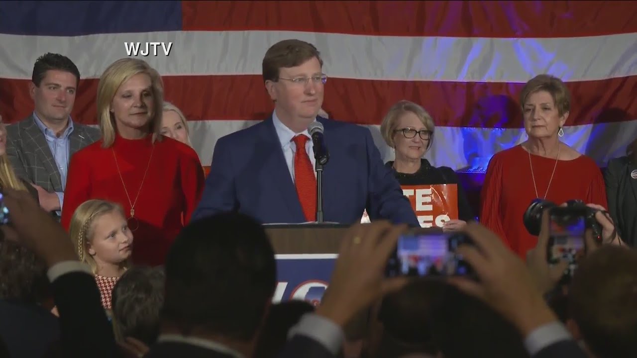 Mississippi Governor's Race Tate Reeves victory speech YouTube