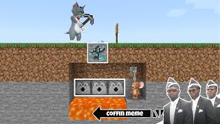 Traps for Tom and Jerry in Minecraft - Coffin Meme