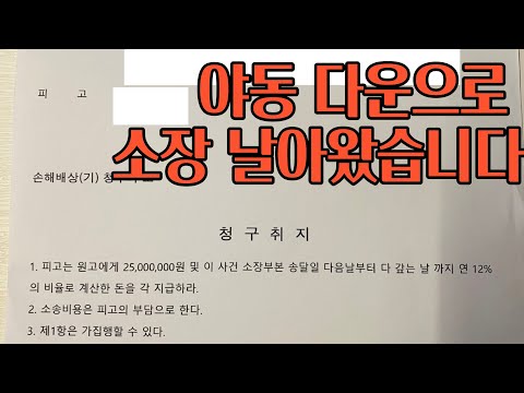 토렌트 야동 다운 민사소송 소장 받았습니다 나홀로 소송 