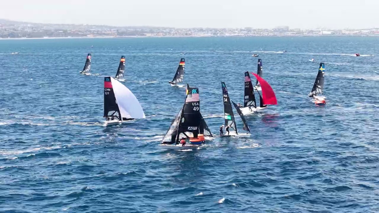 ⁣2026 SP OCR   49er FX   Race 11 leeward gate