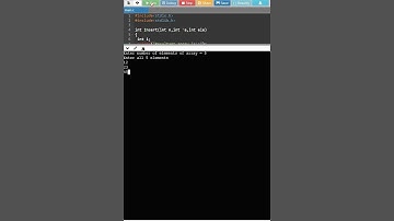 c program to insert an element in last position an array using function & pointers #shorts