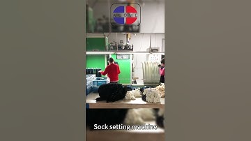 Automated Shaping Process #socks #machine #sockmachine #factory #taekwondo
