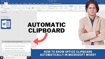 How to show office clipboard automatically in Microsoft word?