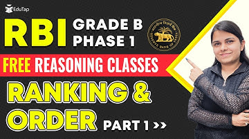 RBI Grade B Reasoning Preparation for Phase 1| Reasoning Practice Questions, Syllabus & Free Classes