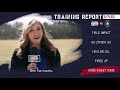 Training Report | Home cooking starts Saturday