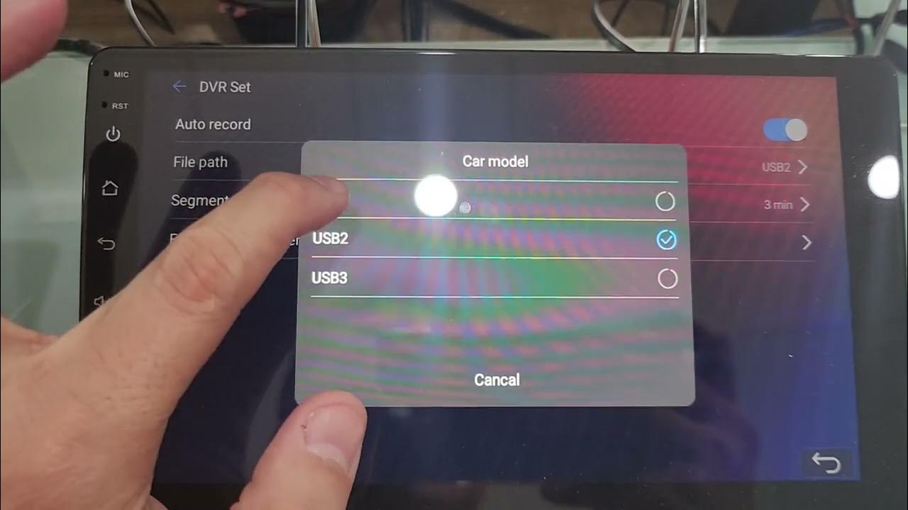 Target Audio 4+64 360 Birdview DVR Dashcam Recorder Setting