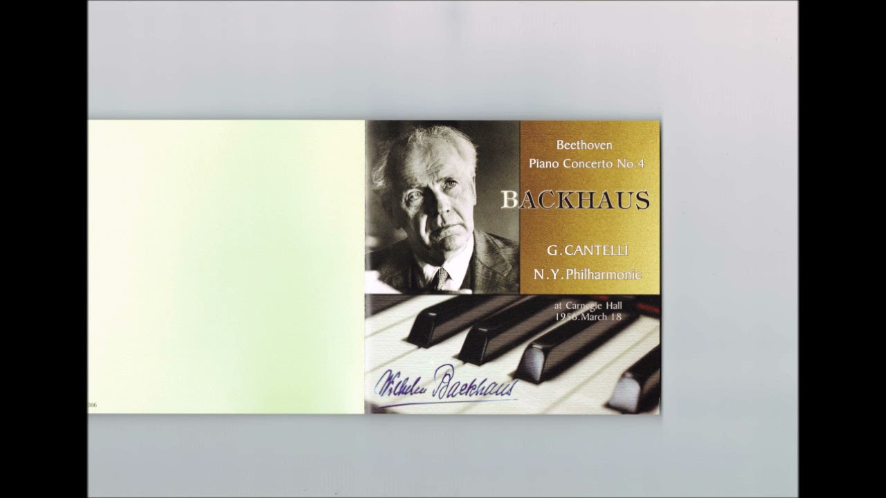 クラシック WILHELM BACKHAUS THE CONCERTO RECORDINGS Wilhelm Backhaus encore at Carnegie Hall live - YouTube