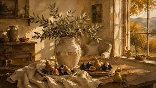 Autumn Pears & Figs | Old World European Still Life Digital Art for TV screenshot 5