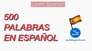 Aprender español: vocabulario