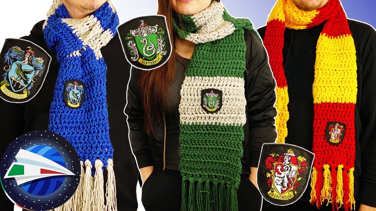 Harry Potter Sciarpa Grifondoro Serpeverde Corvonero Tassorosso Inverno  caldo Cosplay Sciarpe Fan Gifts_aj