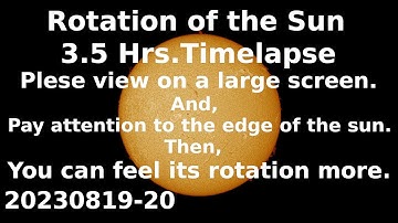 Rotation of the sun