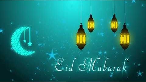 Eid Mubarak animation title in after effects