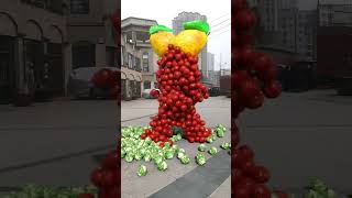 Vegetables on the right touch? ??3D Special Effects| 3D Animation shorts vfxhd