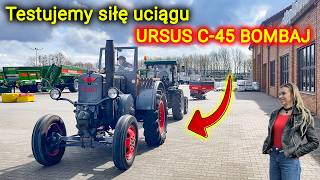 Ursus C45 BOMBAJ tractor 👉 Tractive force measurement vs new tractor