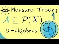 Measure Theory - Part 1 - Sigma algebra
