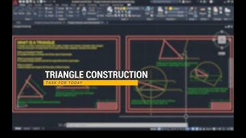 AutoCAD: How to Construct Triangles using Geometry