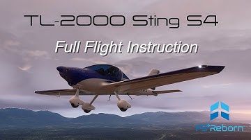 TL-2000 Sting S4 - TL Ultralight - Video 2 - Full Flight Tutorial with Flight Plan