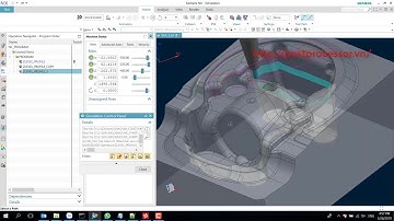 Siemens NX CAM 5 Axis Tutorial Part3 Zlevel 5 Axis Helical  Tool Axis Collision Avoidance