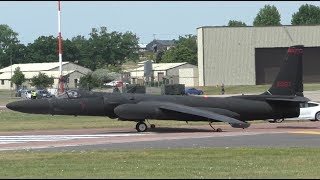 U-2S Spy Plane Awesome Take Offs at RAF Fairford
