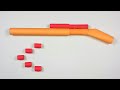 How to make paper gun that shoots paper bullets  how to make paper gun easy and fast  paper craft
