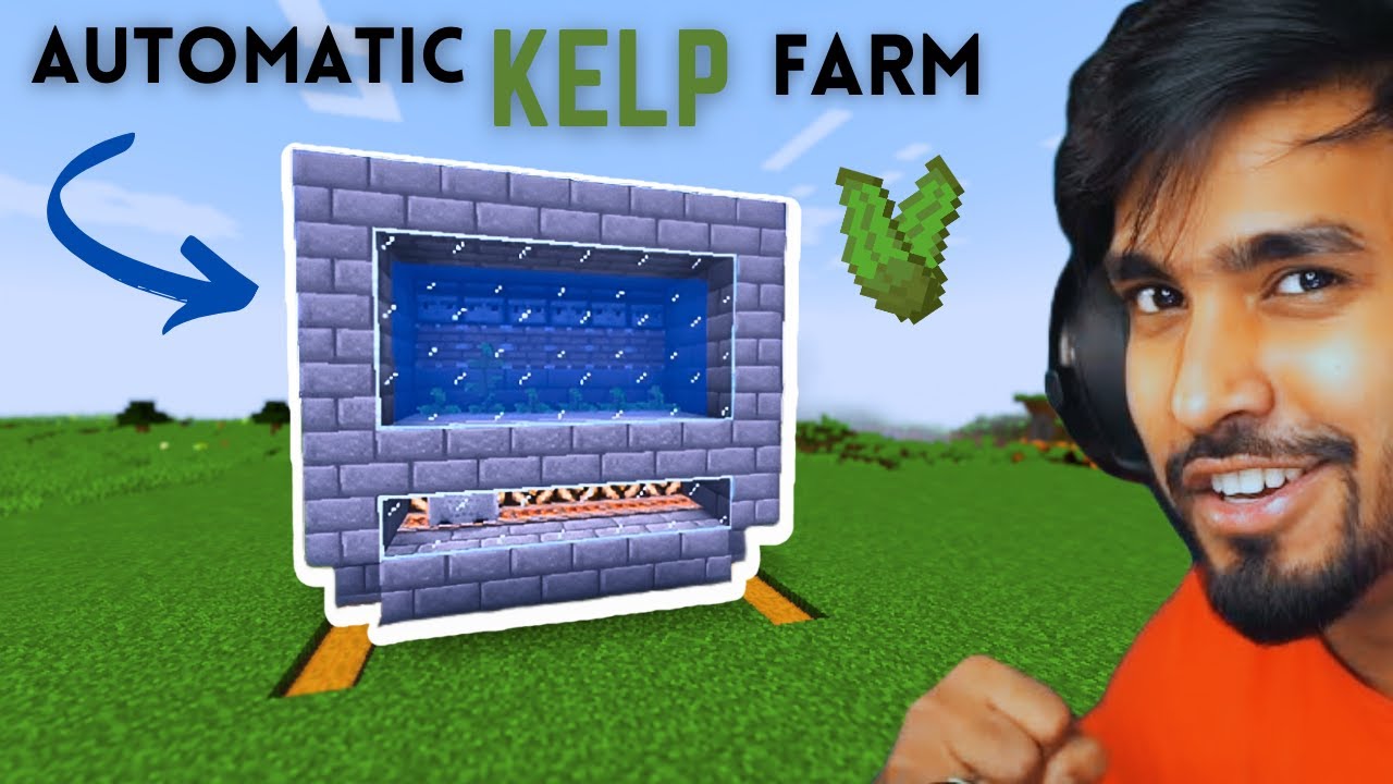 Most Efficient Auto Kelp Farm in Minecraft 1.20 (Tutorial)