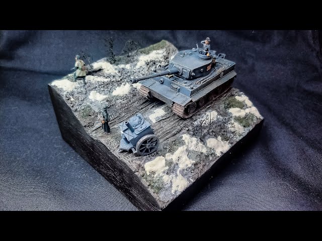 How To Build A German Tank Tiger 1 in 1/72 Scale (Diorama) - YouTube