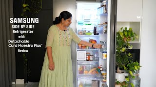 Side by Side Refrigerator with Curd Maestro Plus™- Review||B like Bindu||Samsung