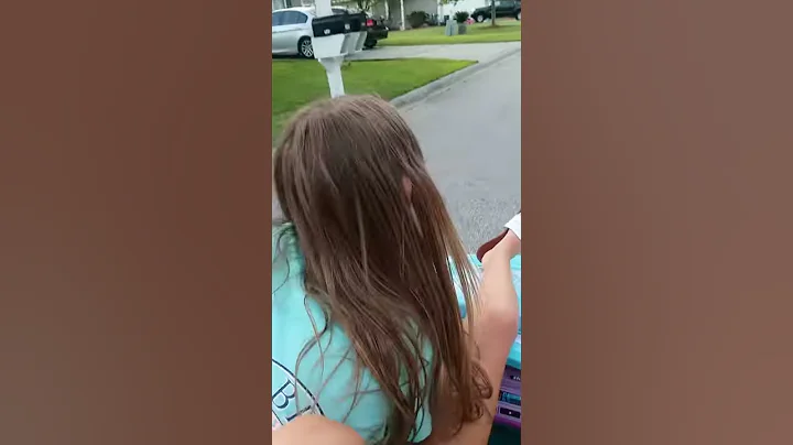 Mommy giving abbie driving lessons around neighborhood