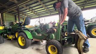 Will it run? 1967 John Deere 110 Round Fender tractor #johndeere