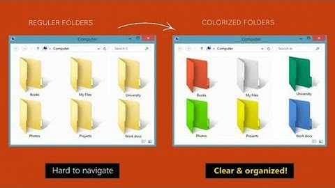 How to Change folder color & style using FOLDERICO